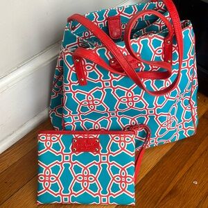 VGUC Kate Spade tote and wristlet